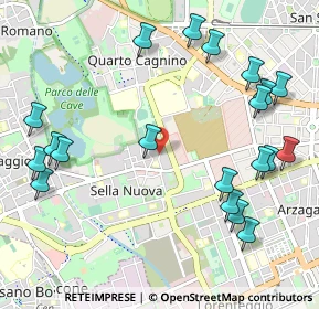 Mappa Piazza Madonna dei Poveri, 20152 Milano MI, Italia (1.2825)