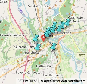 Mappa Via Chiusella, 10015 Ivrea TO, Italia (1.11273)