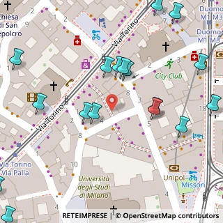 Mappa Via degli Arcimboldi, 20123 Milano MI, Italia (0.1015)