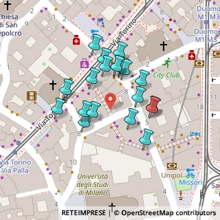 Mappa Via degli Arcimboldi, 20121 Milano MI, Italia (0.046)
