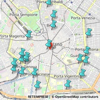 Mappa Via degli Arcimboldi, 20121 Milano MI, Italia (1.4385)