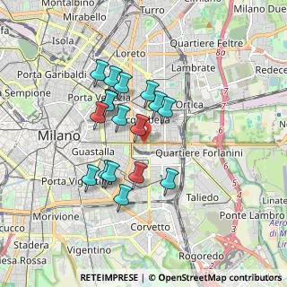 Mappa Piazza Giuseppe Grandi, 20137 Milano MI, Italia (1.45529)