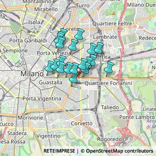 Mappa Piazza Giuseppe Grandi, 20137 Milano MI, Italia (1.2075)