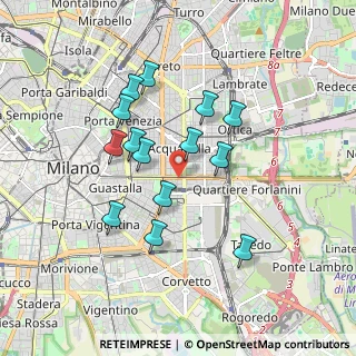 Mappa Piazza Giuseppe Grandi, 20137 Milano MI, Italia (1.57714)