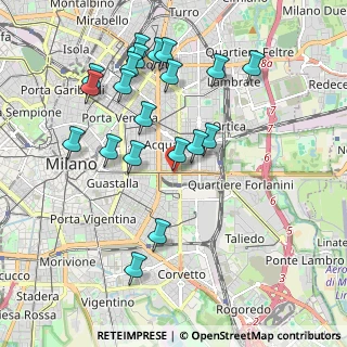 Mappa Piazza Giuseppe Grandi, 20137 Milano MI, Italia (2.0445)