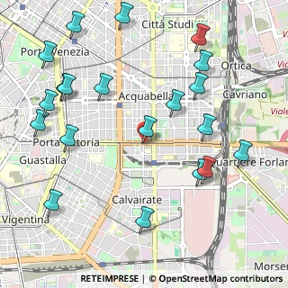 Mappa Piazza Giuseppe Grandi, 20137 Milano MI, Italia (1.2705)