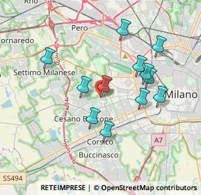 Mappa Via Fratelli Zoia, 20152 Milano MI, Italia (3.32417)