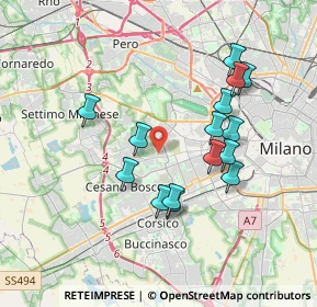 Mappa Via Fratelli Zoia, 20152 Milano MI, Italia (3.38467)