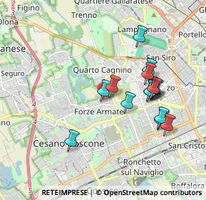 Mappa Via Fratelli Zoia, 20152 Milano MI, Italia (1.70667)