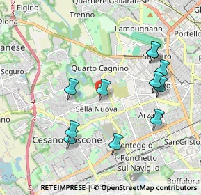 Mappa Via Fratelli Zoia, 20152 Milano MI, Italia (1.9825)