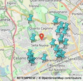 Mappa Via Fratelli Zoia, 20152 Milano MI, Italia (1.9665)