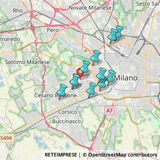 Mappa Via Albino, 20147 Milano MI, Italia (2.59091)