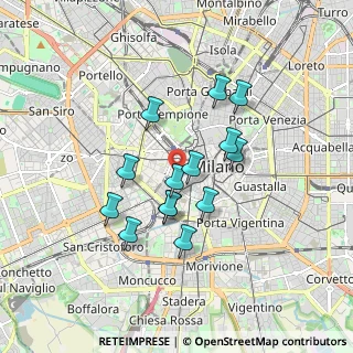 Mappa Largo Agostino Gemelli, 20123 Milano MI, Italia (1.43643)