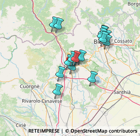 Mappa Via Ezio Alberton, 10015 Ivrea TO, Italia (11.61063)