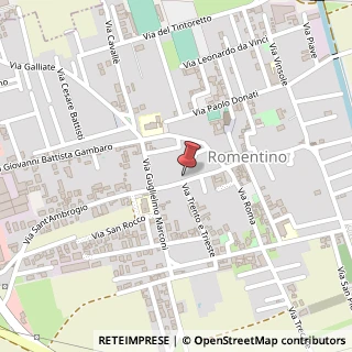 Mappa Via IV Novembre, 28, 28068 Romentino, Novara (Piemonte)