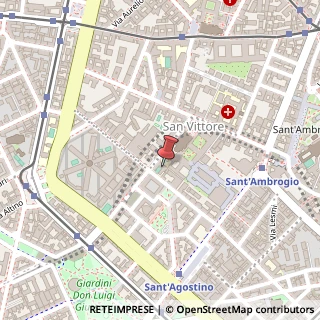 Mappa Via degli Olivetani, 9, 20123 Milano, Milano (Lombardia)