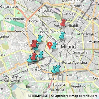Mappa Via degli Olivetani, 20123 Milano MI, Italia (1.61133)