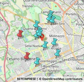 Mappa Via della Rovere, 20152 Milano MI, Italia (1.49385)