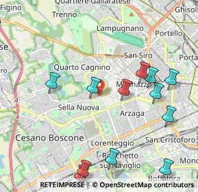 Mappa Via della Rovere, 20152 Milano MI, Italia (2.3925)