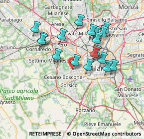 Mappa Via della Rovere, 20152 Milano MI, Italia (6.70056)