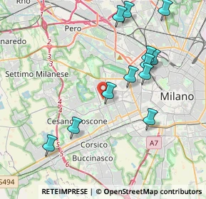 Mappa Via della Rovere, 20152 Milano MI, Italia (4.14917)