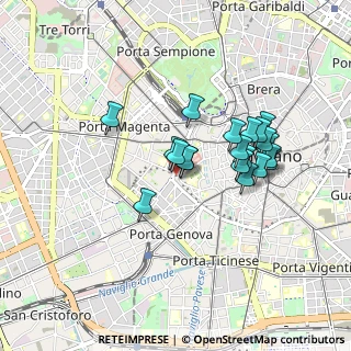 Mappa Via Carducci, 20123 Milano MI, Italia (0.7285)