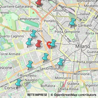 Mappa Via Volterra, 20146 Milano MI, Italia (2.45833)