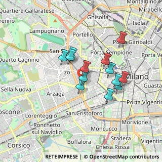 Mappa Via Volterra, 20146 Milano MI, Italia (1.38769)