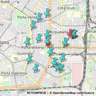 Mappa Corso XXII Marzo, Milano MI (0.9295)