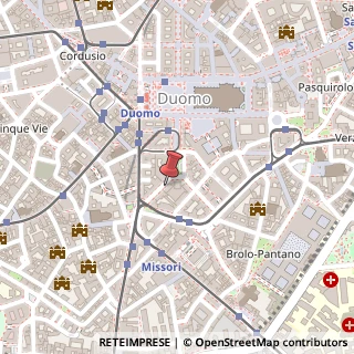 Mappa Via Maurizio Gonzaga, 3, 20123 Milano, Milano (Lombardia)