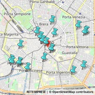 Mappa Piazza Armando Diaz, 20123 Milano MI, Italia (1.135)