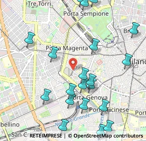 Mappa Via Gian Battista Vico, 20123 Milano MI, Italia (1.228)
