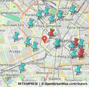 Mappa Via Gian Battista Vico, 20123 Milano MI, Italia (2.3355)