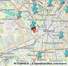 Mappa Via Gian Battista Vico, 20123 Milano MI, Italia (2.88267)