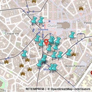 Mappa Via Maurizio Gonzaga, 20123 Milano MI, Italia (0.2)