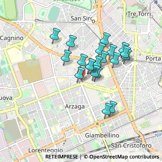 Mappa Bande Nere, 20147 Milano MI, Italia (0.7445)