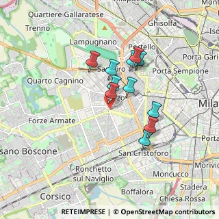 Mappa Bande Nere, 20147 Milano MI, Italia (1.38273)