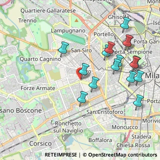 Mappa Bande Nere, 20147 Milano MI, Italia (2.20375)