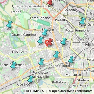 Mappa Bande Nere, 20147 Milano MI, Italia (2.56786)
