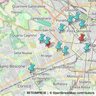 Mappa Bande Nere, 20147 Milano MI, Italia (2.15636)