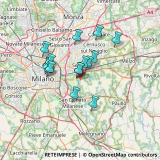Mappa Via Arnoldo Mondadori, 20134 Segrate MI, Italia (5.69167)