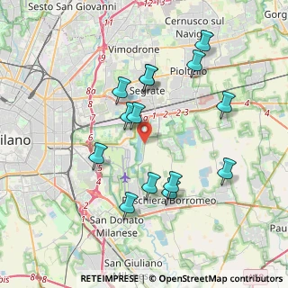 Mappa Via Arnoldo Mondadori, 20134 Segrate MI, Italia (3.67143)