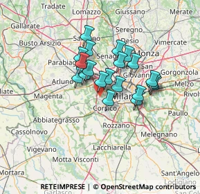 Mappa Via Dalmine, 20152 Milano MI, Italia (9.813)
