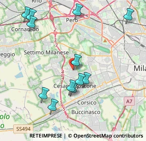 Mappa Via Dalmine, 20152 Milano MI, Italia (4.425)