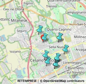 Mappa Via Dalmine, 20152 Milano MI, Italia (1.74818)