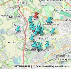 Mappa Via Dalmine, 20152 Milano MI, Italia (1.158)