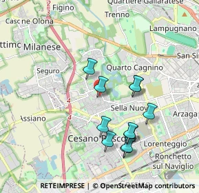 Mappa Via Privata Cesare Faccioli, 20152 Milano MI, Italia (1.72182)