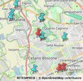 Mappa Via Privata Cesare Faccioli, 20152 Milano MI, Italia (2.45273)