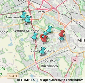 Mappa Via Privata Cesare Faccioli, 20152 Milano MI, Italia (2.67818)