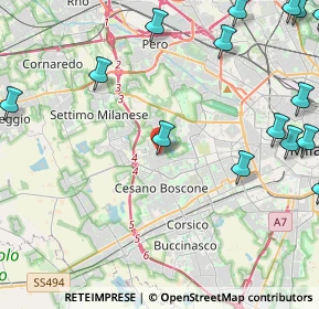 Mappa Via Privata Cesare Faccioli, 20152 Milano MI, Italia (6.64941)